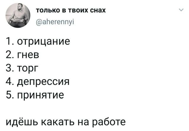 твит про стадии принятия