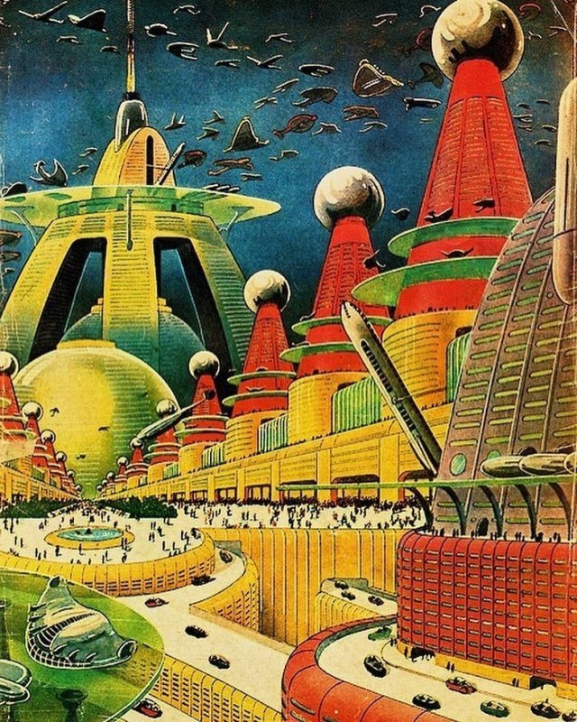 Освоение космоса и футуристические города - каким фантасты видели будущее