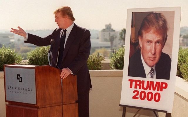 В 1999 году Дональд Трамп уже пытался выдвинуться в Президенты США