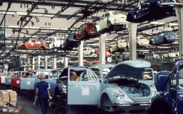 Производство автомобилей марки Volkswagen Käfer, 1970 год, Вольфсбург