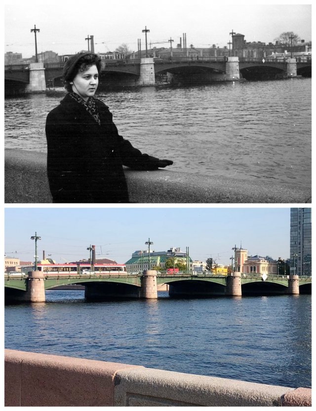 Мост Свободы (Сампсониевский мост).1958 и 2020 год.