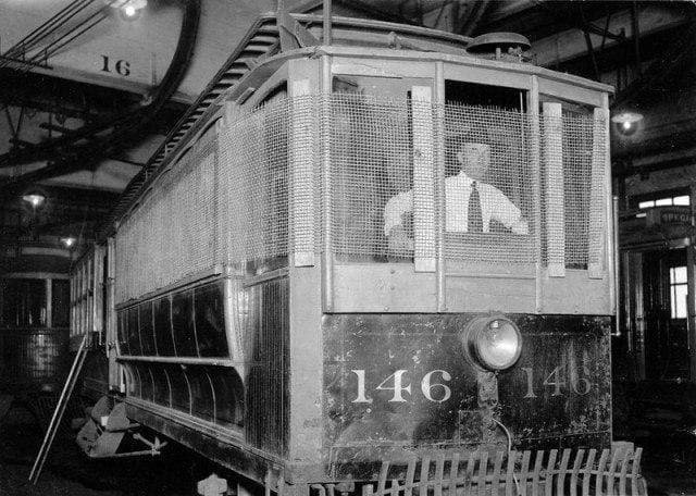 Трамвай для опасных районов, США. Фото 1920-х годов.