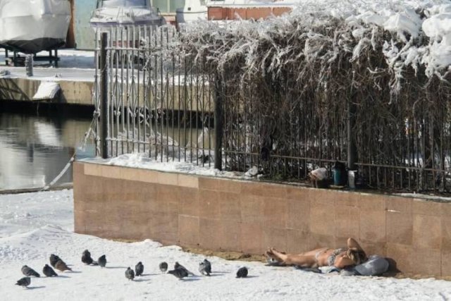 Позагорать зимой