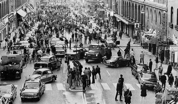 Переход Швеции на правостороннее автомобильное движение. 3 сентября 1967 года