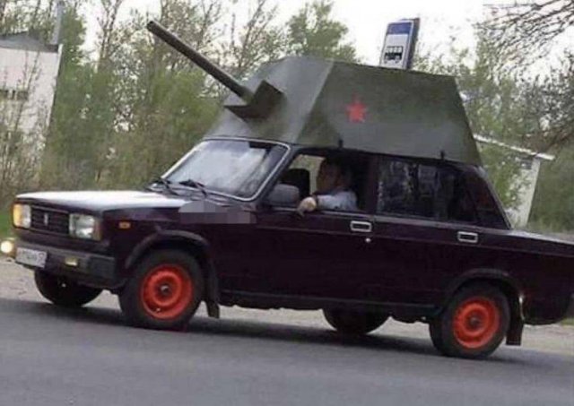 Жигули с пушкой