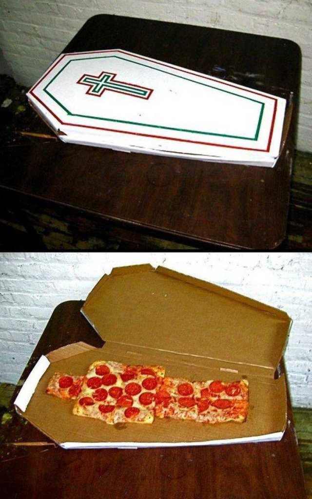 Странная упаковка пиццы