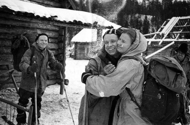 Группа Дятлова в походе на Северном Урале. СССР, 1959 год