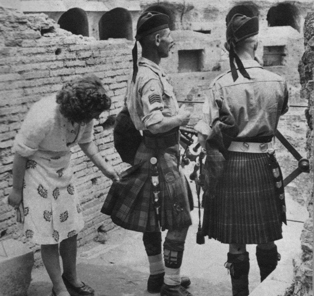 Шотландские солдаты в Италии, 1944 год