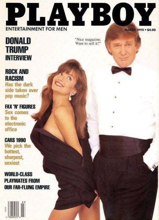 Дональд Трамп на обложке журнала Playboy. 1990 год.