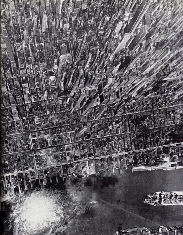 Вид на Манхэттен сверху, 1944 год