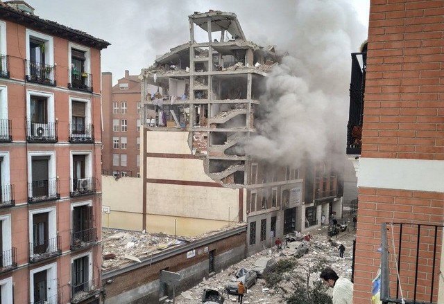 В центре Мадрида произошел мощный взрыв