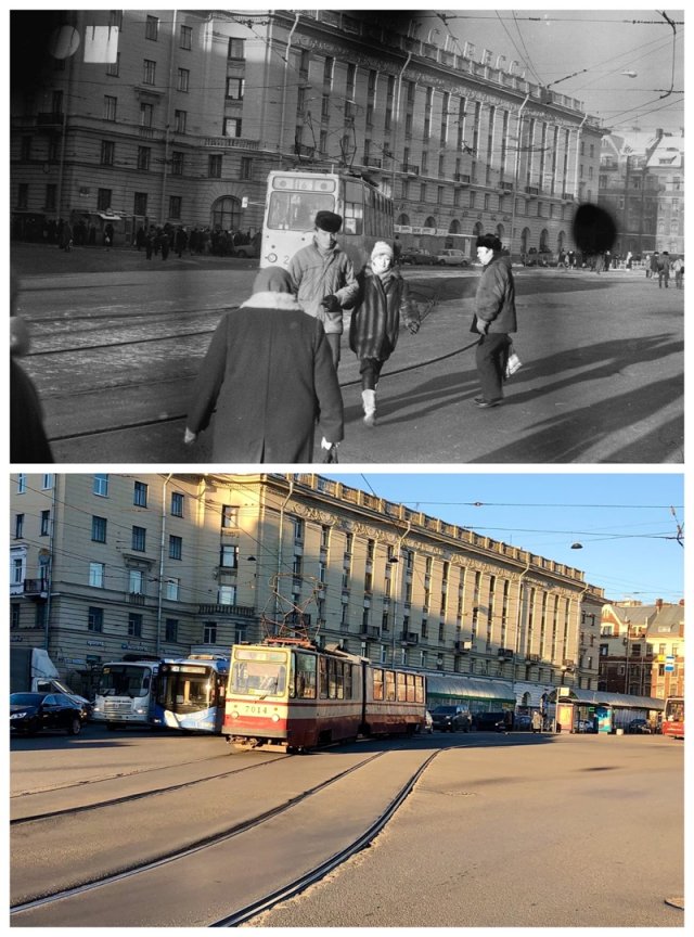 Санкт петербург тогда и сейчас фото сравнение