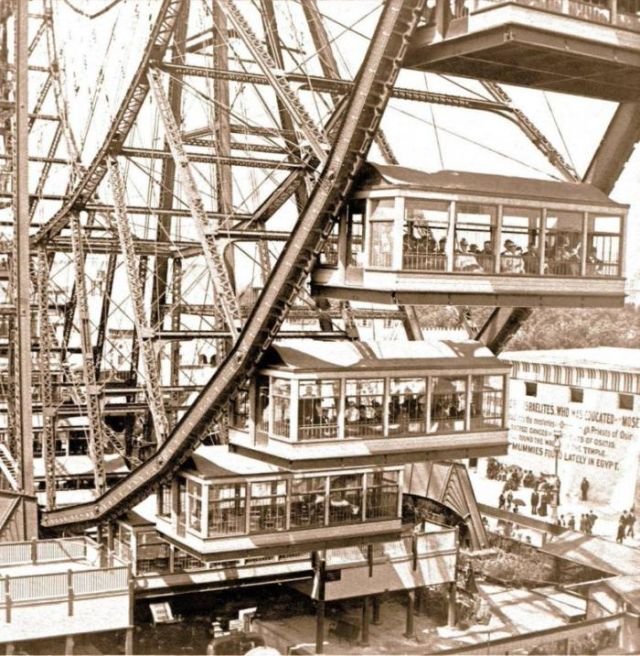 Колесо обозрения на Всемирной Колумбовой выставке, 1893 год, Чикаго