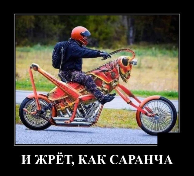 Демотиватор про мотоцикл