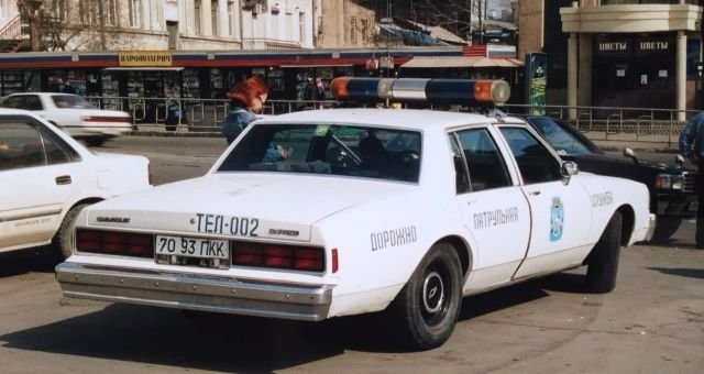Автомобиль ДПС. Приморский край, середина 1990-ых.