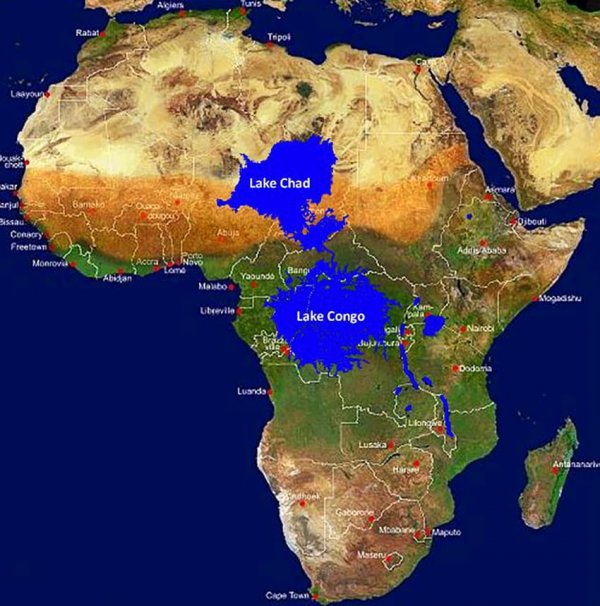 Что произошло бы с Африкой, если бы устье реки Конго было перекрыто дамбой