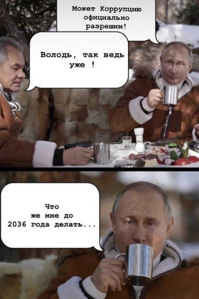 Шутки и мемы о посещении Путиным тайги