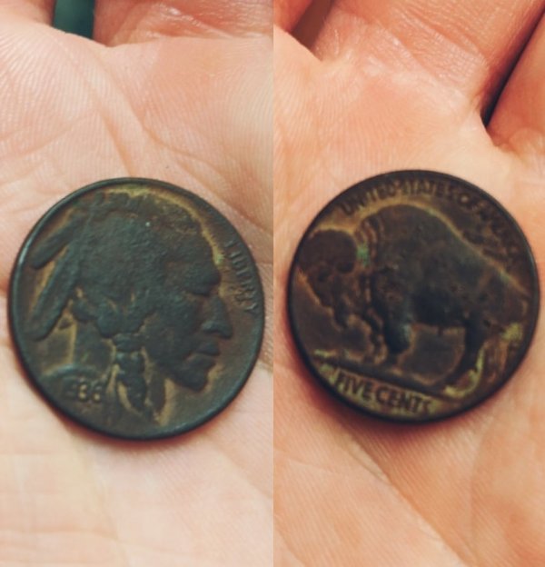 Американская монета, найденная в Шотландии