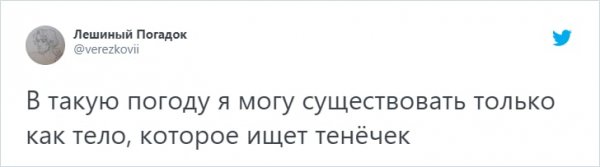 Тред в Твиттере: пользователи шутят о жаре, от которой мучаются в Москве и Санкт-Петербурге