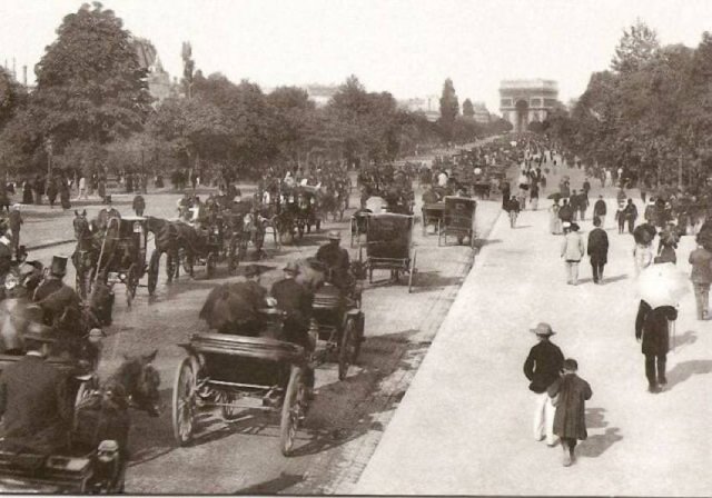 Париж. Елисейские поля, 1900 год.