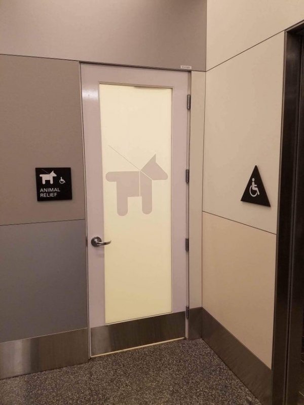 В аэропорту Сан-Франциско есть ванная комната для ваших собак