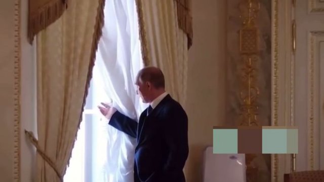 Важный репортаж: Владимир Путин отодвинул штору