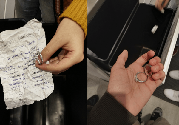 Мы пошли в IKEA и решили проверить, выкидывают ли что-нибудь в мусорные корзины, выставленные на продажу