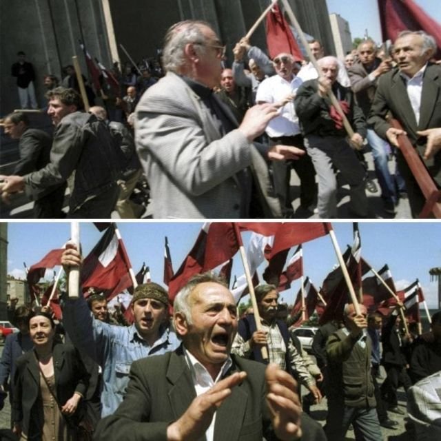 Разгон акции звиадистов, апрель 1999, Тбилиси.