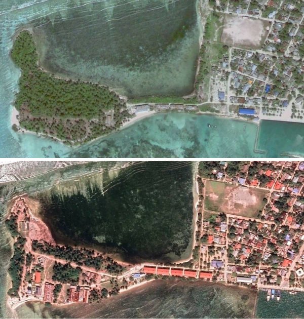 Остров Коламаафуши, Мальдивы — 2006 и 2019 годы