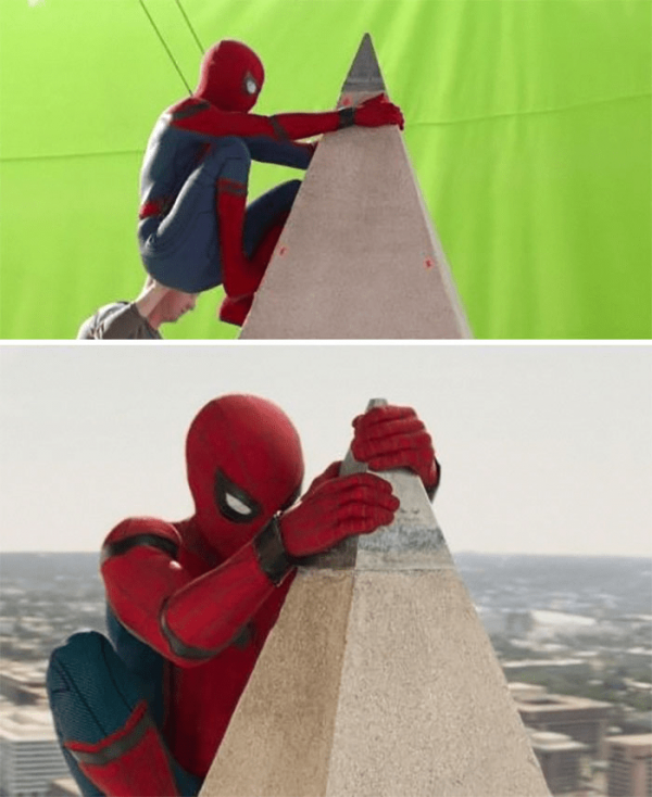 Как снимали момент с Монументом Вашингтона в фильме «Человек-паук: Возвращение домой»