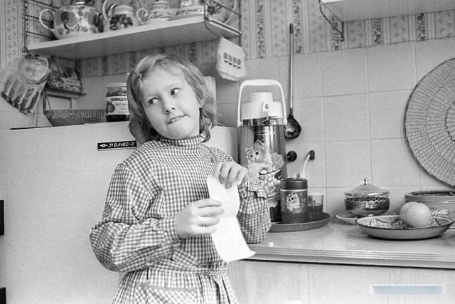 Ксения Собчак в 1990 году.