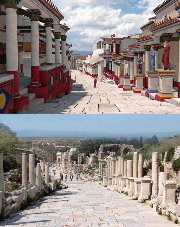 Как на самом деле выглядели улицы в Древней Греции на примере города Эфес