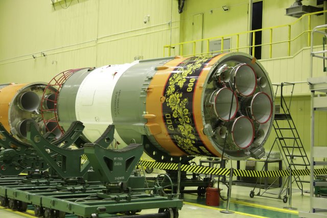 Расписанная под хохлому ракета «Союз-2.1a» с грузовым кораблем «Прогресс МС-18» стартовала к МКС