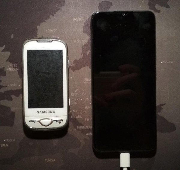 Разница между телефоном, которым мой брат пользовался двенадцать лет, и новым, который он купил сегодня