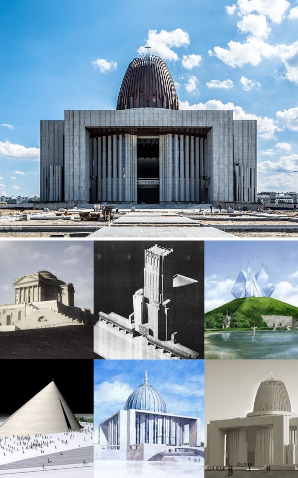 Храм Провидения Божия в Варшаве и ещё 5 вариантов того, каким он мог быть
