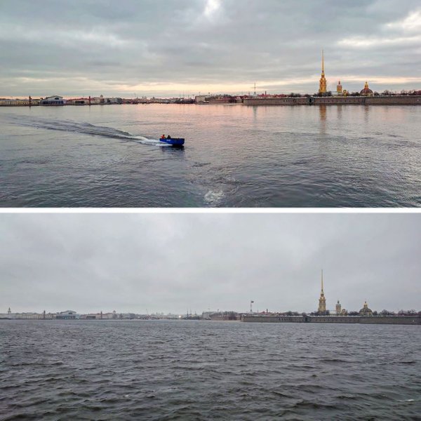 Оттенки Санкт-Петербурга. Вчерашнее утро и сегодняшнее
