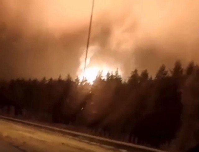 В Челябинской области рядом с городом Чебаркуль взорвался газопровод