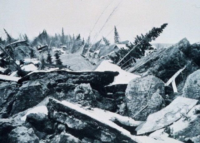 Последствия аляскинского землетрясения 1964 года.