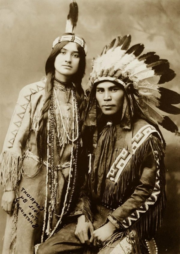 Пара индейцев, США, 1912 год