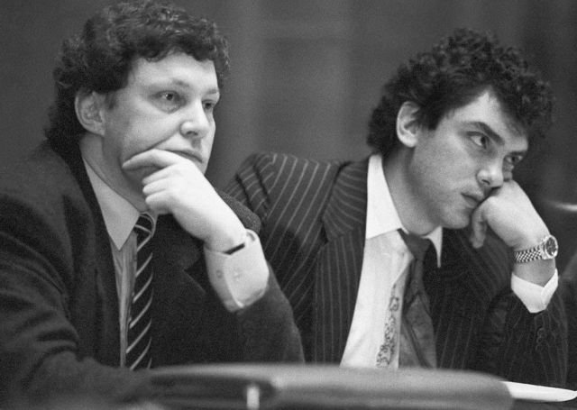 Григорий Явлинский и Борис Немцов. 30 декабря 1992 года.