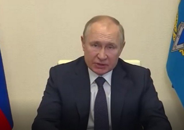Владимир Путин выступил на онлайн-саммите ОДКБ