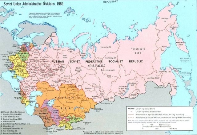 12-19 января 1989 года в СССР состоялась последняя Всесоюзная перепись населения.