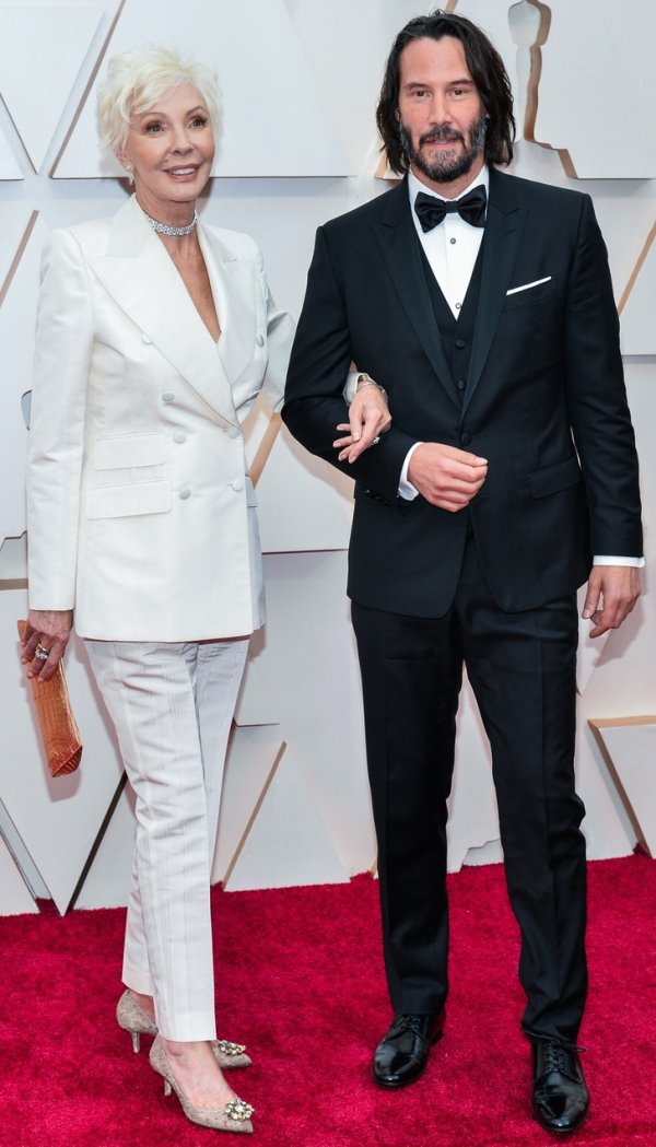 Киану Ривз и Патрисия Тейлор на церемонии вручения премии «Оскар», 2020