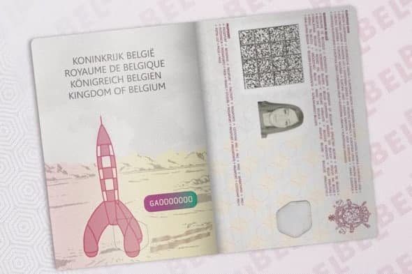 В Бельгии представили новый дизайн загранпаспорт