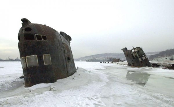 Кладбище подводных лодок во Владивостоке, Россия