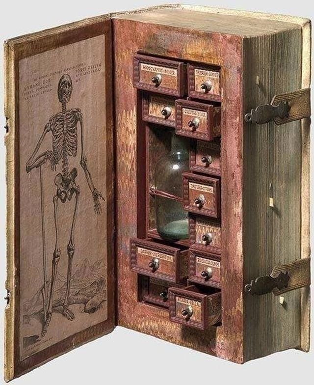 Секретная шкатулка для хранения ядов, замаскированная под книгу (XVII век).