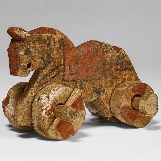 Детская деревянная лошадка, римский период, 30 год до н. э.