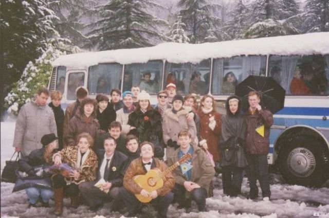 «Уральские пельмени» на зимнем фестивале команд КВН в Сочи, 1995 год.