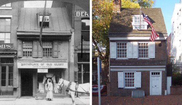Дом в Филадельфии, США. 1903 и 2008 годы