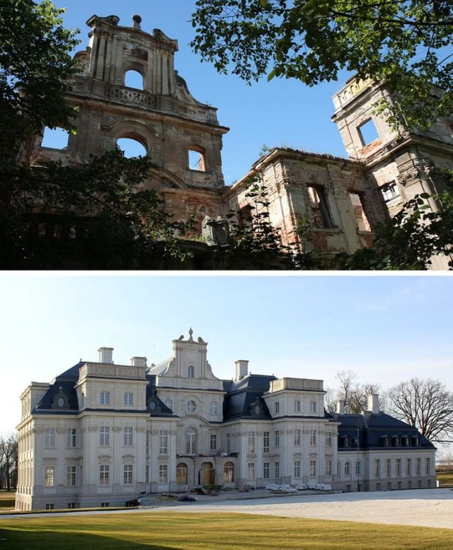 Дворец Хростник, Польша. 2008 и 2015 годы